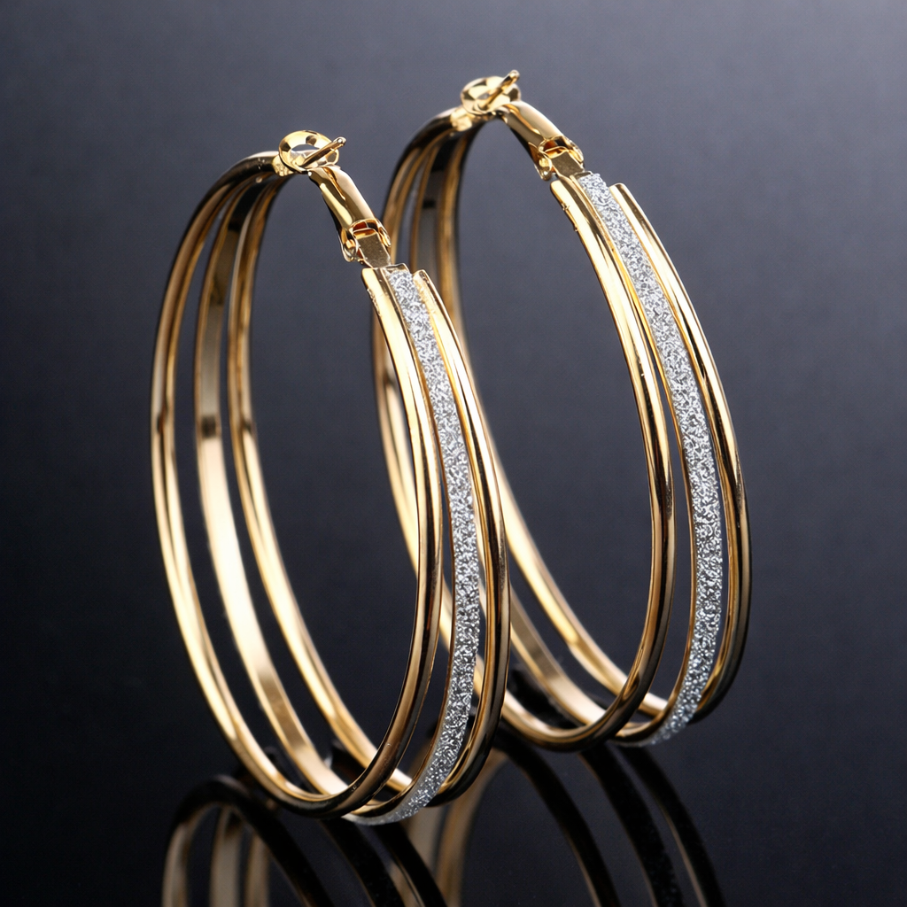 Annabelle – Two-Tone Gold & Silver Earrings