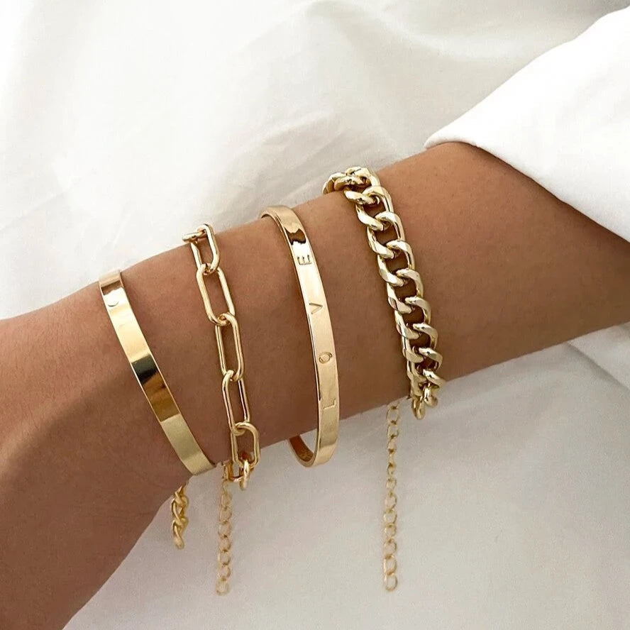 Deja Layers: 4-Piece Bracelet Collection