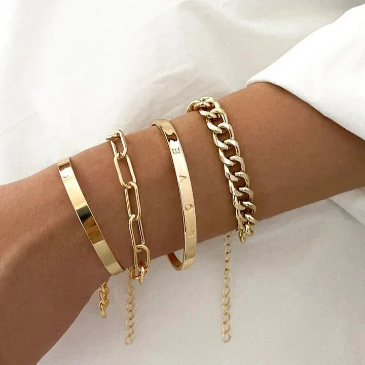 Elan Mercer | Elegant 18k Gold Jewelry Set
