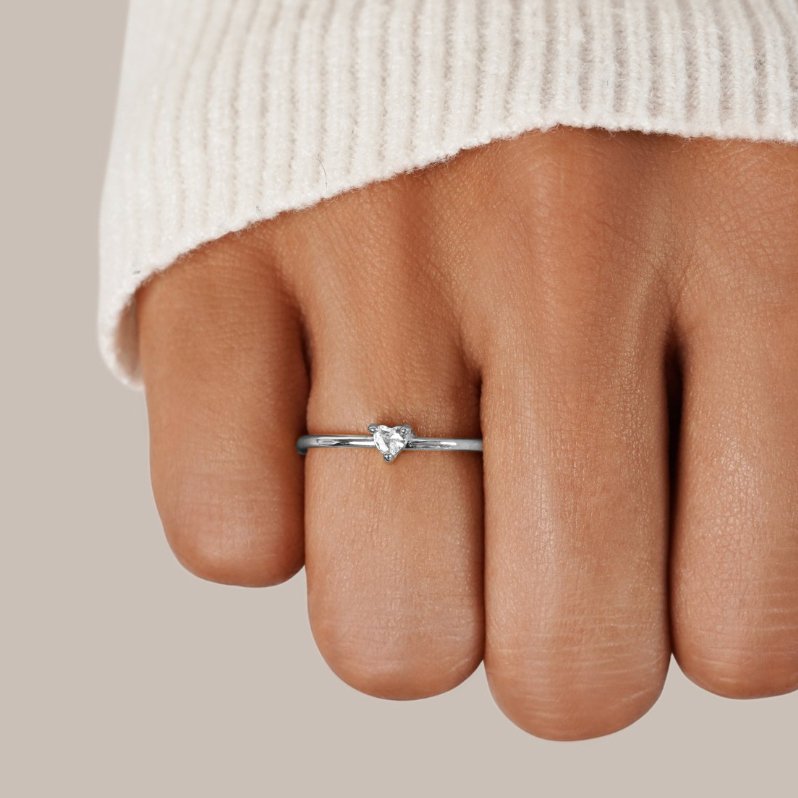 ‘Small Love’ - Crystal Heart Ring