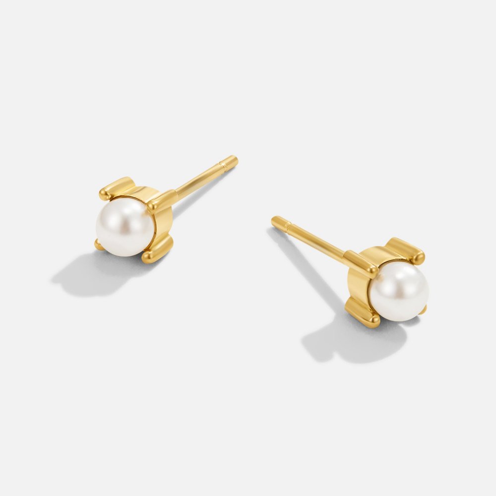 Sofia - Pearl Stud Earrings