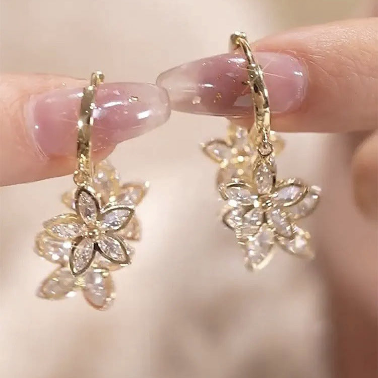 Twilight Spark – Elegant Drop Pendant Earrings