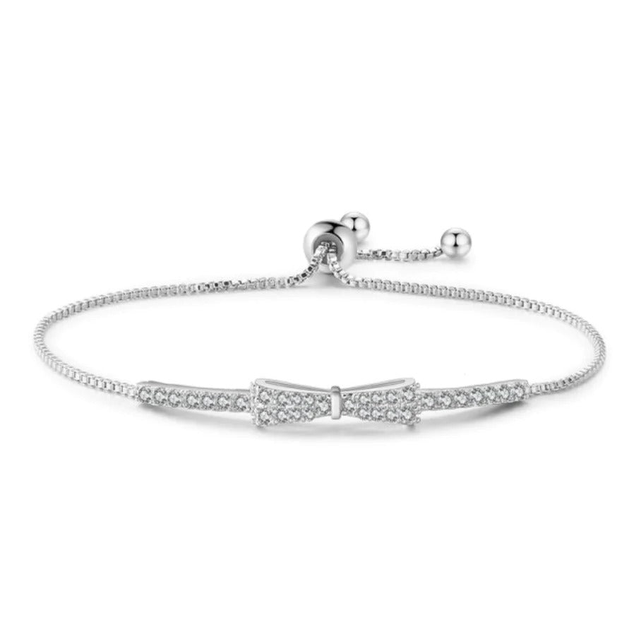 Zoey Grace: Delicate Bow Bracelet