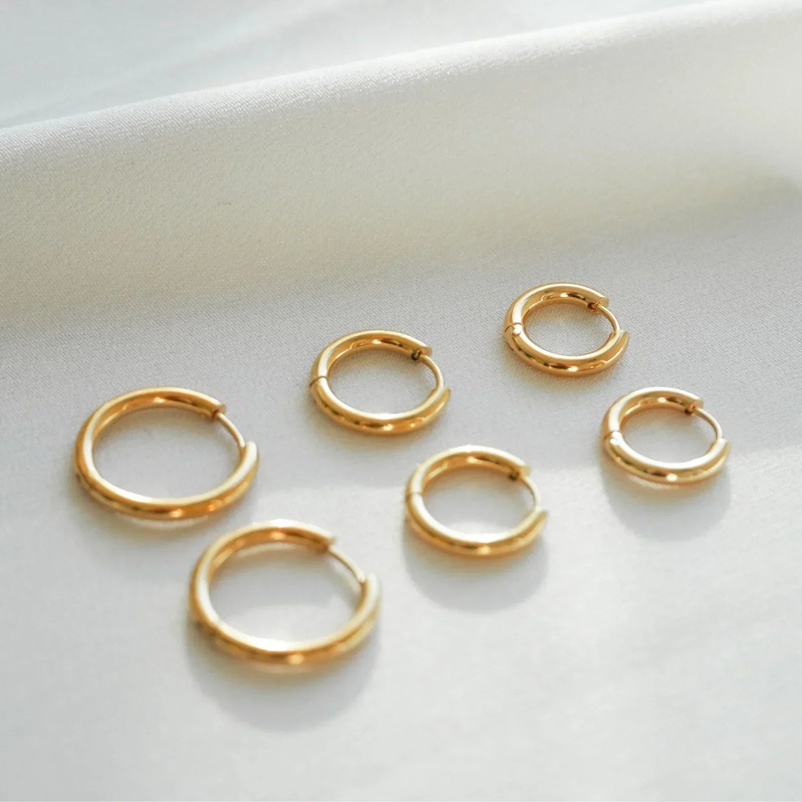 Luxury Triple Hoop Earrings